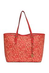 Michael Kors Red Toggle Tote Bag 