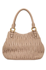 Miu Miu Nappa Matelasse Cammeo Leather Tote Bag 