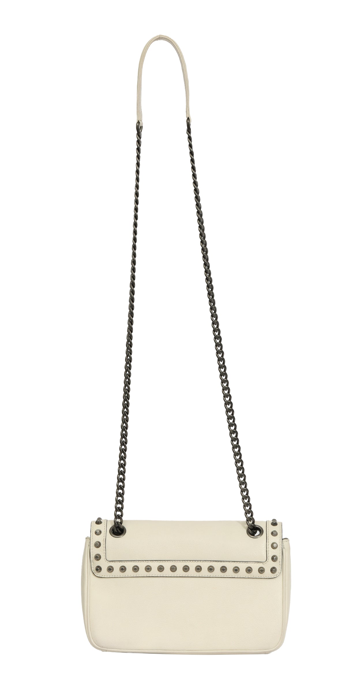 Prada White Studded Sling Bag 