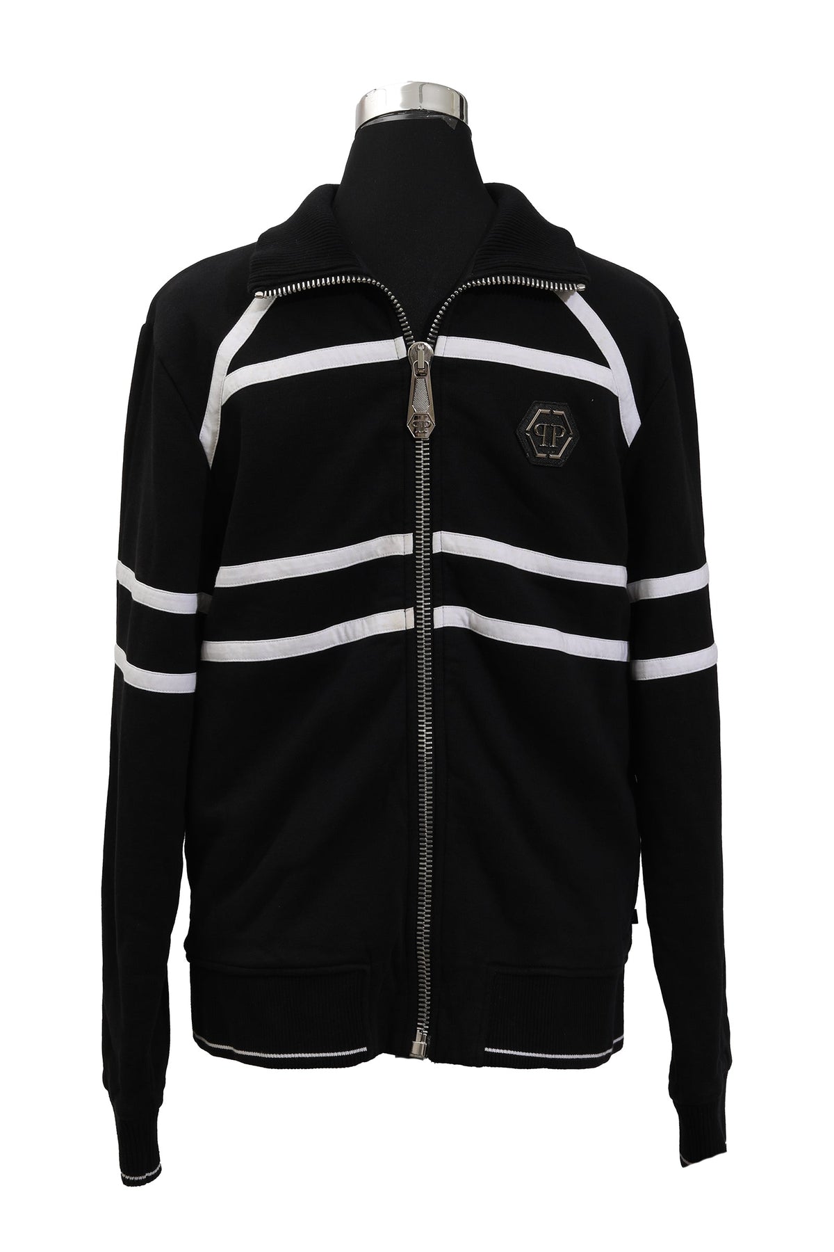 Philipp Plein Size M Black & White Zipper 