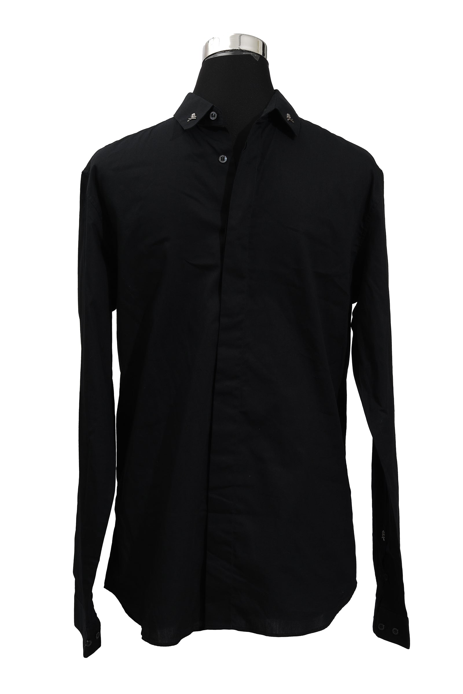 Philipp Plein Size M Skull Logo Collar Shirt 