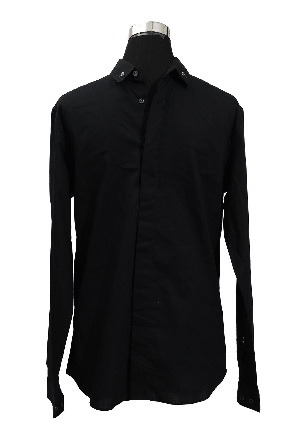 Philipp Plein Size M Skull Logo Collar Shirt 