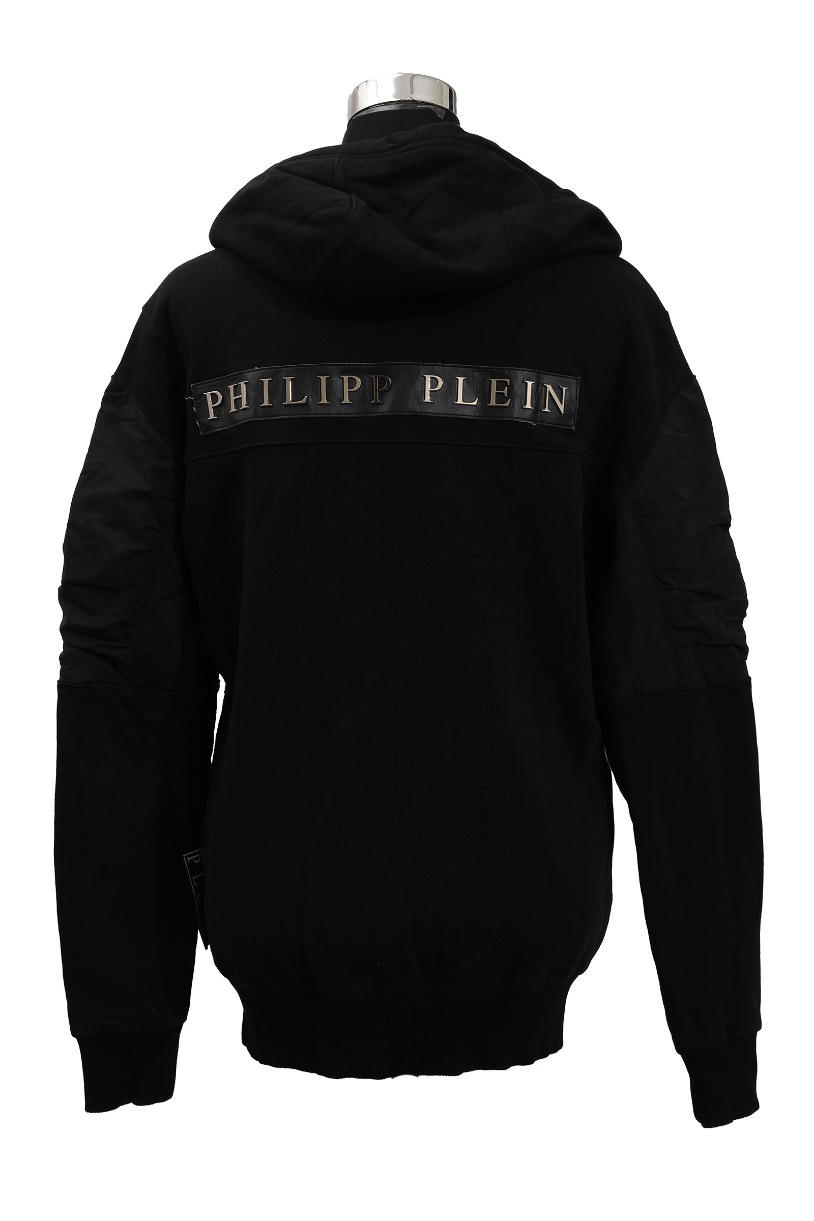Philipp Plein Size S Logo Black Zipper 