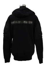 Philipp Plein Size S Logo Black Zipper 