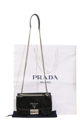 Prada Diagrammepatent Leather Handbag 