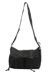 Prada Tessuto Black Flap Shoulder Bag 