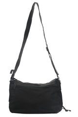 Prada Tessuto Black Flap Shoulder Bag 