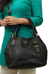 Prada Vitello Daino Leather Handbag 