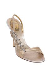 Rene Caovilla Golden Heels 