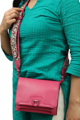 Salvatore Ferragamo Pink Crossbody Bag 