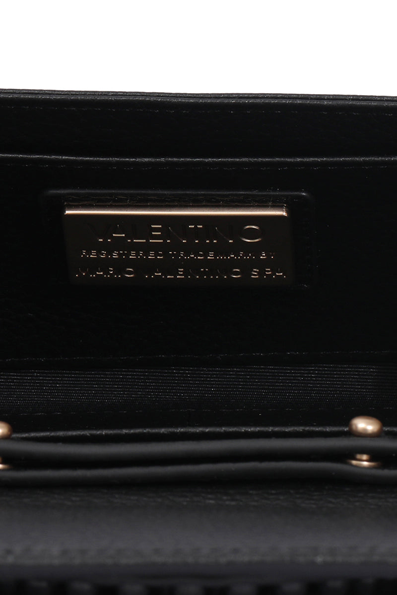 Valentino Black Wallet On Chain Studded Bag 