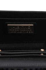 Valentino Black Wallet On Chain Studded Bag 