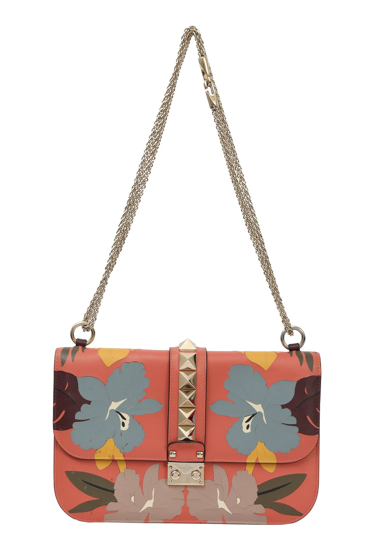 Valentino Garavani Glam Lock Floral Bag 