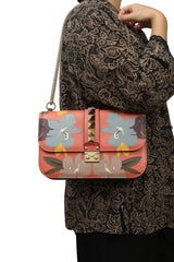Valentino Garavani Glam Lock Floral Bag 