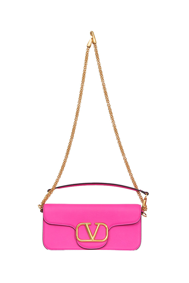 Valentino Garavani Pink Loco Shoulder Bag 