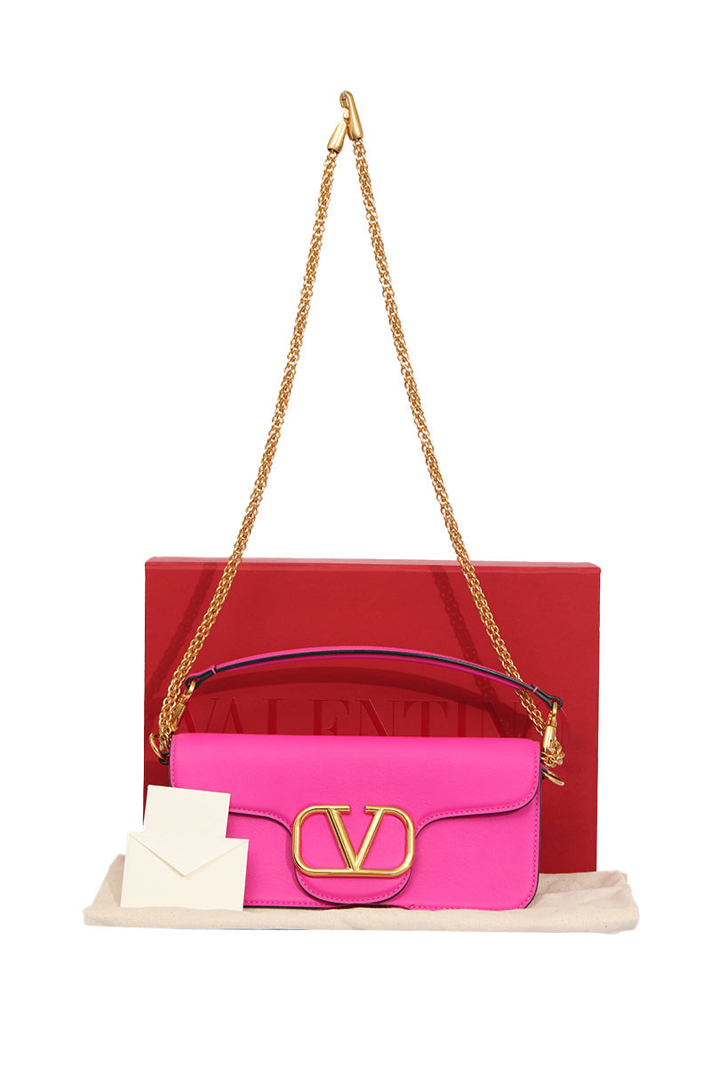 Valentino Garavani Pink Loco Shoulder Bag 