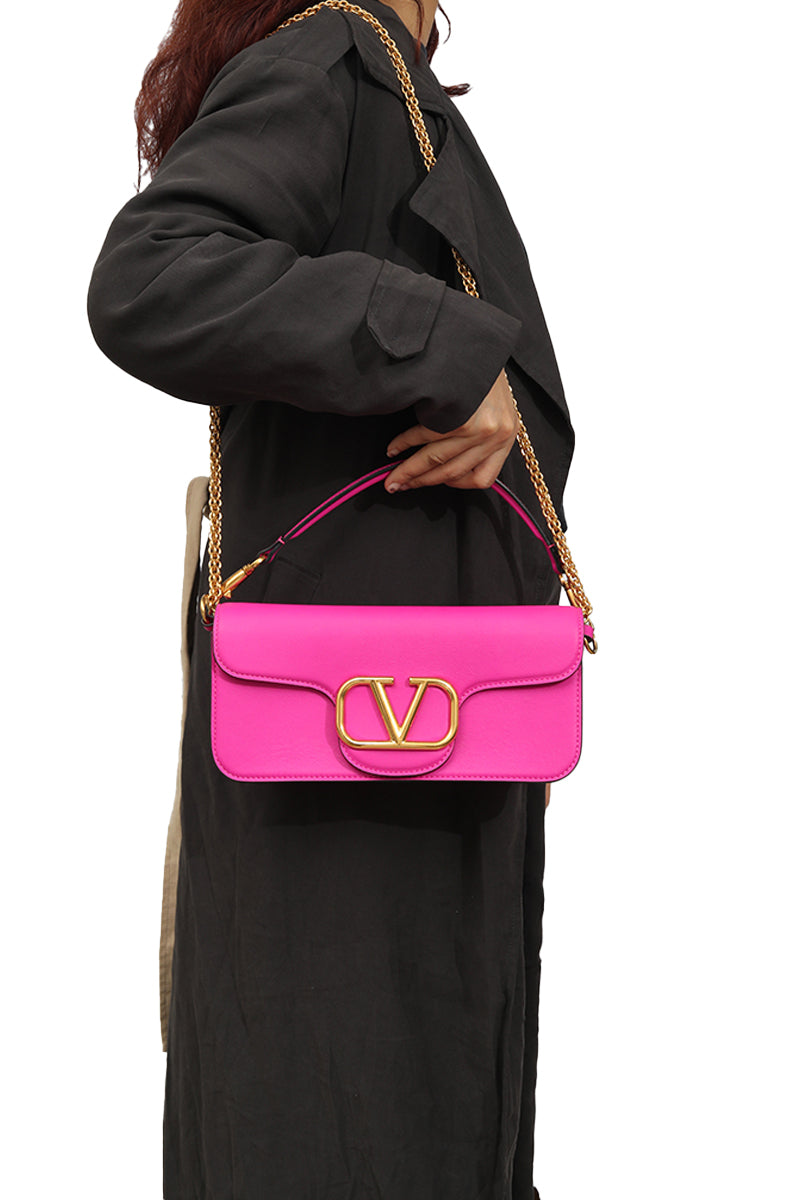 Valentino Garavani Pink Loco Shoulder Bag 