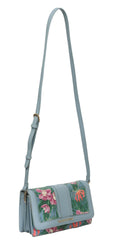 Mario Valentino Blue Floral Sling Bag 