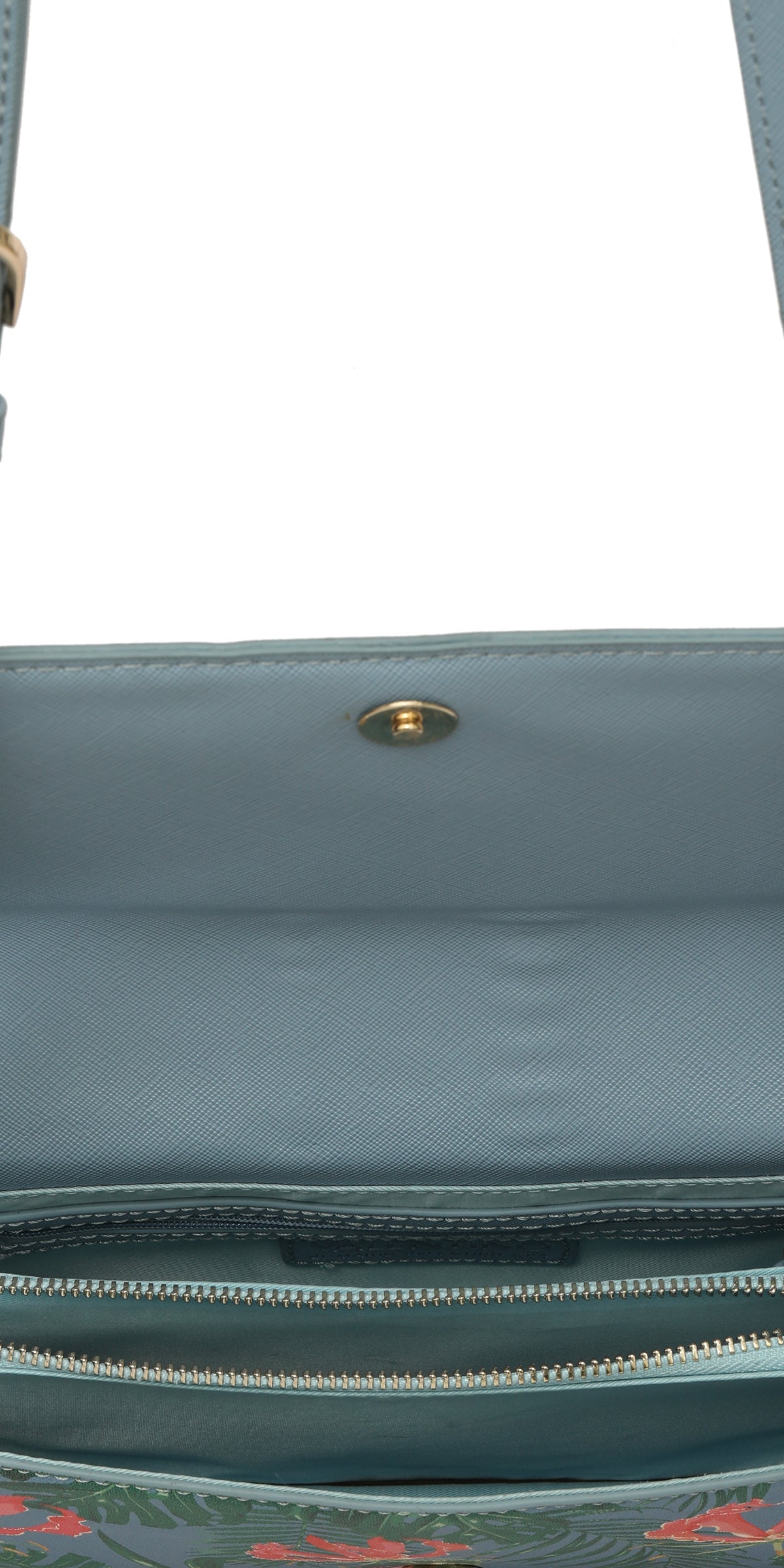 Mario Valentino Blue Floral Sling Bag 