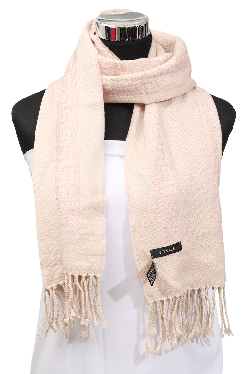 Versace Baby Pink Monogram Scarf 