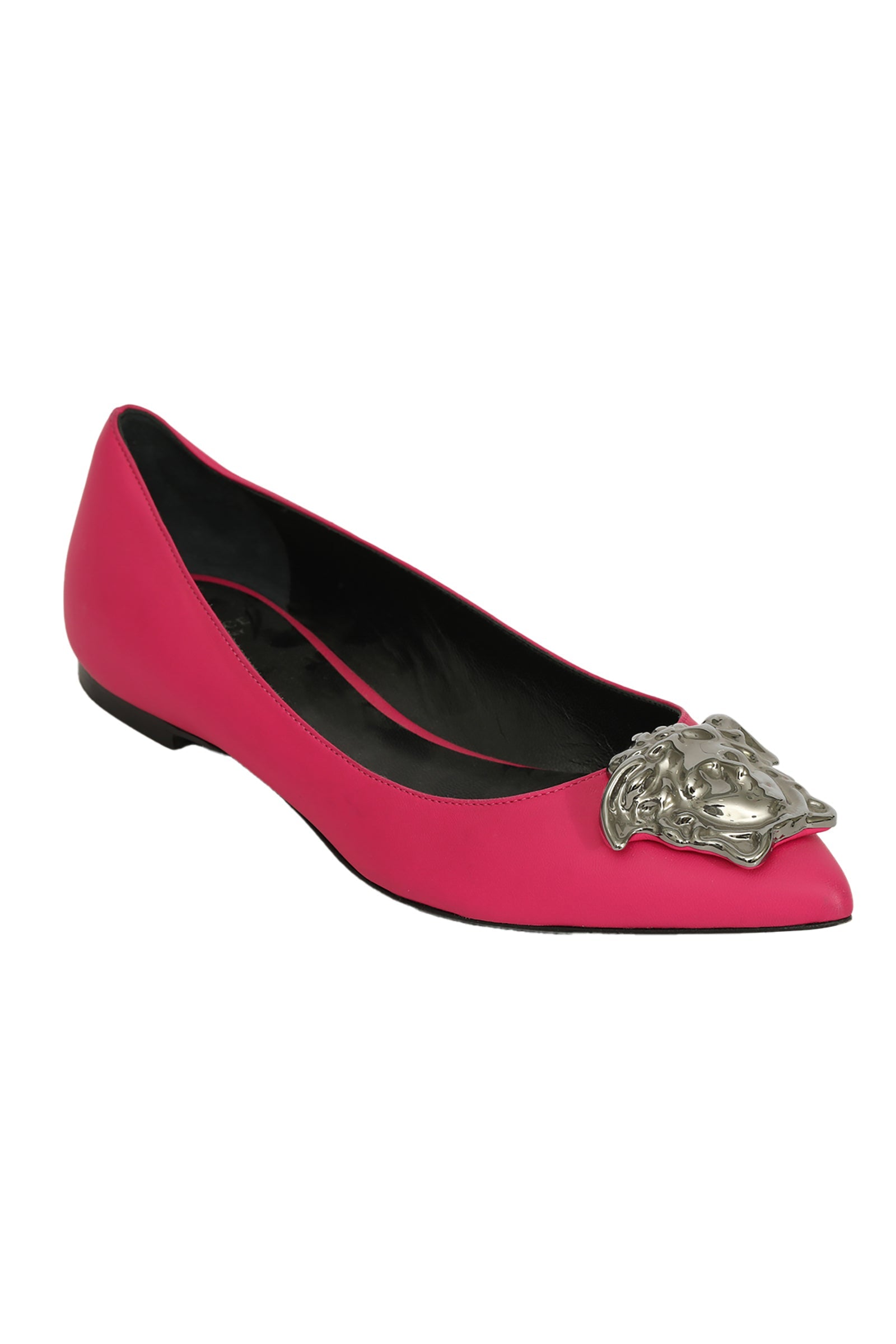 Versace EU 36 Pink Satin Medusa Pumps 