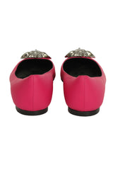 Versace EU 36 Pink Satin Medusa Pumps 