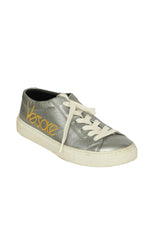 Versace EU 36 Silver Logo Sneakers 