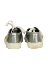 Versace EU 36 Silver Logo Sneakers 