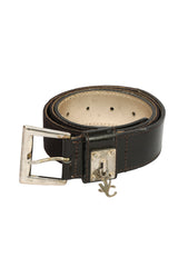 Versace Jeans Couture 36 Inches / 90 Cms Brown Monogram Belt