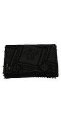 Versace Medusa Head Lana Wool Black Muffler 