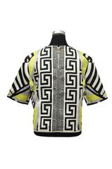 Versace Size S Medusa Head Geometric Patterned Shirt 