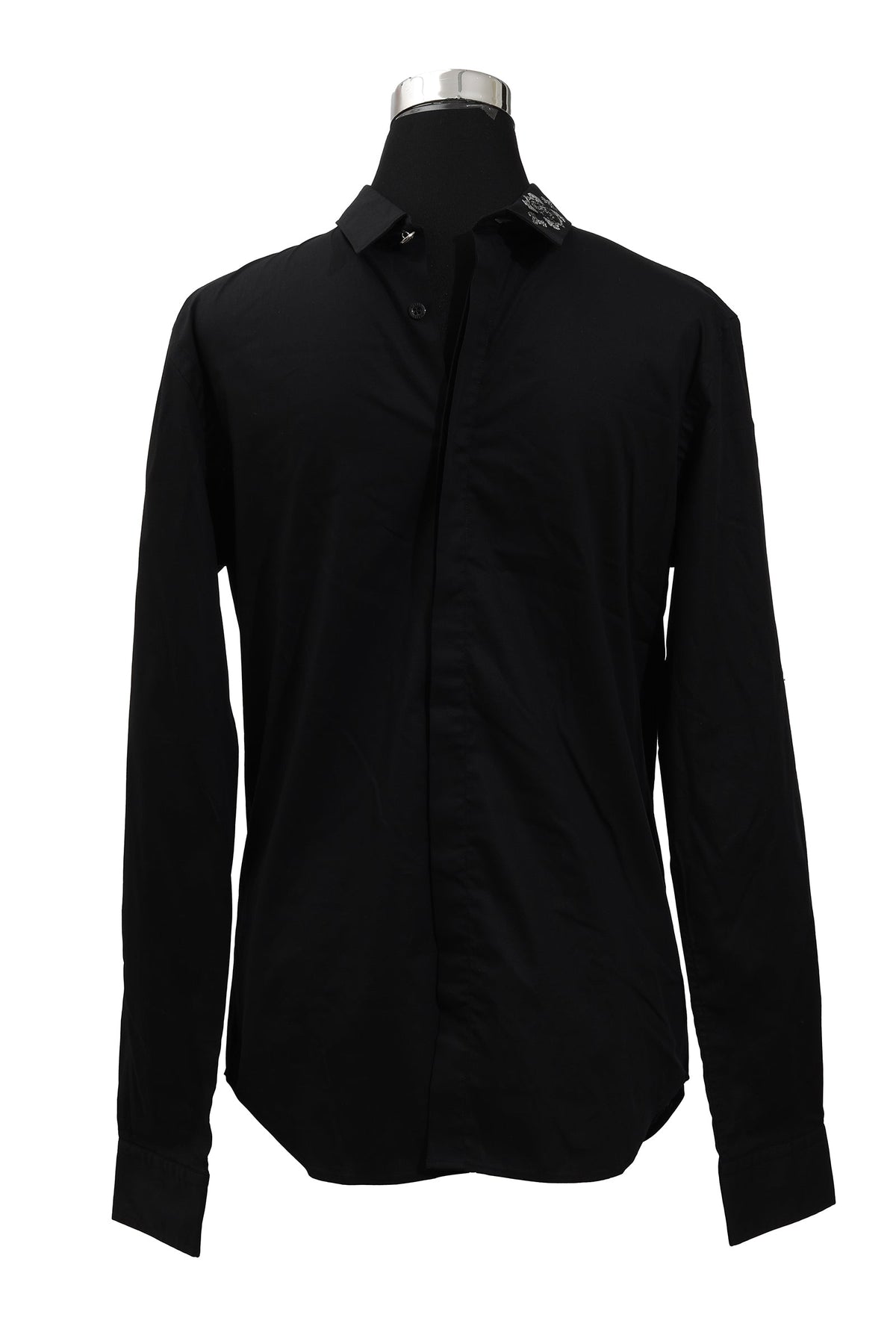 Versace Versus Size L Black Collar Shirt 