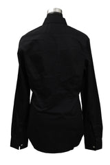 Versace Versus Size L Black Collar Shirt 