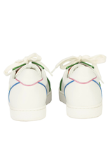 Christian Louboutin Size EU-36 White Vieira Orlato Leather Sneakers 