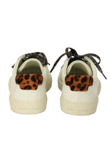 Yves Saint Laurent EU 35.5 White Pony Hair Sneakers 