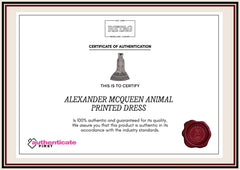 Alexander Mcqueen Animal Printed Dress