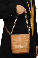 Mulberry Tan Brown Jamie Bucket Bag