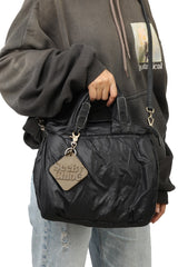 See By Chole Black Fluffy Tote Bag