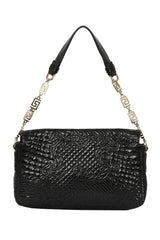 gianni-versace-black-patent-leather-medusa-head-tassel-shoulder-bag
