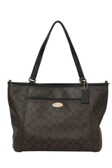 Coach Monogram Brown/Black Canvas Classic Tote Bag
