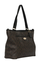 Coach Monogram Brown/Black Canvas Classic Tote Bag