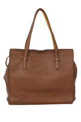 Salvatore Ferragamo Brown Leather Amy Tote Bag