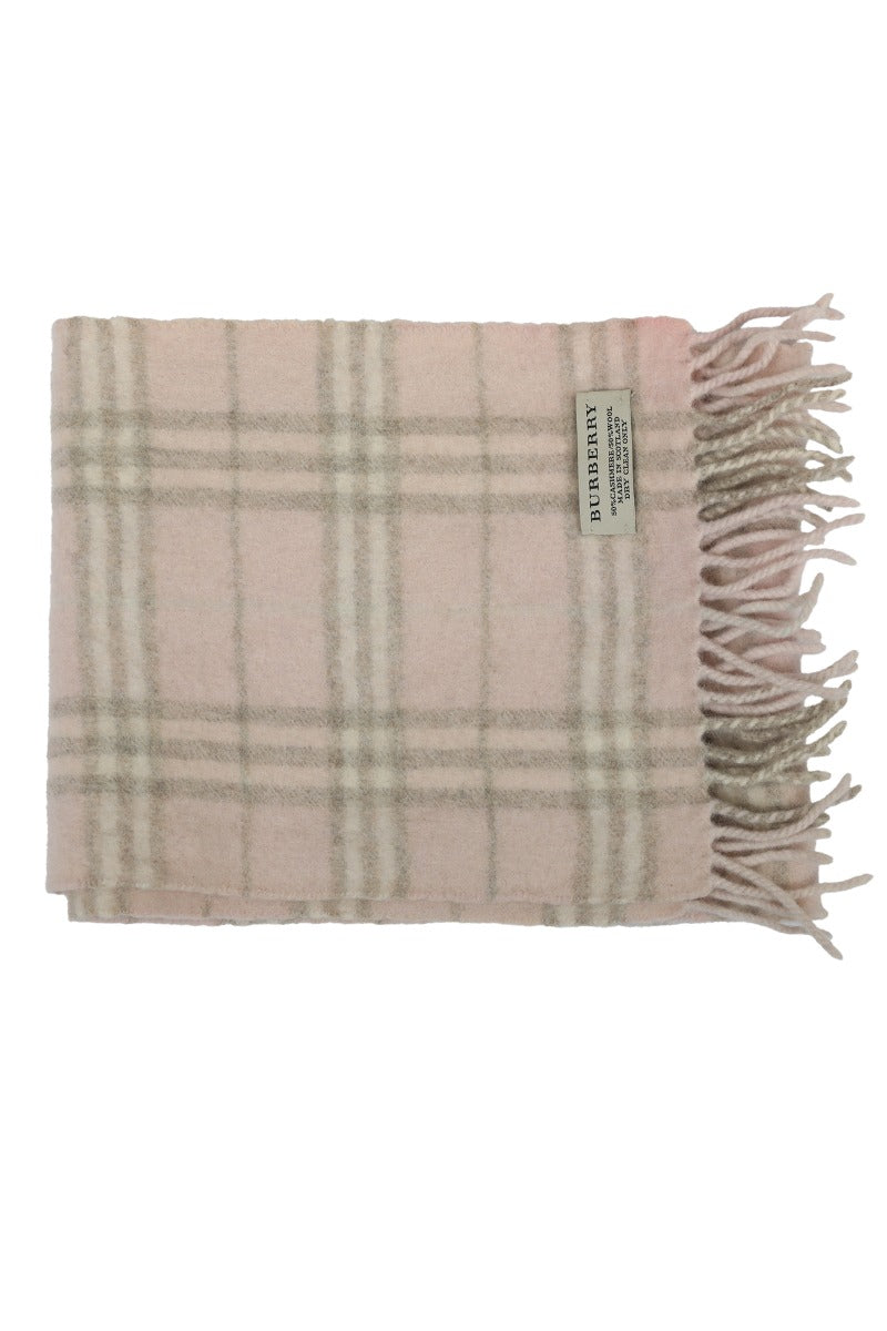 Burberry Pink Nova Check Muffler