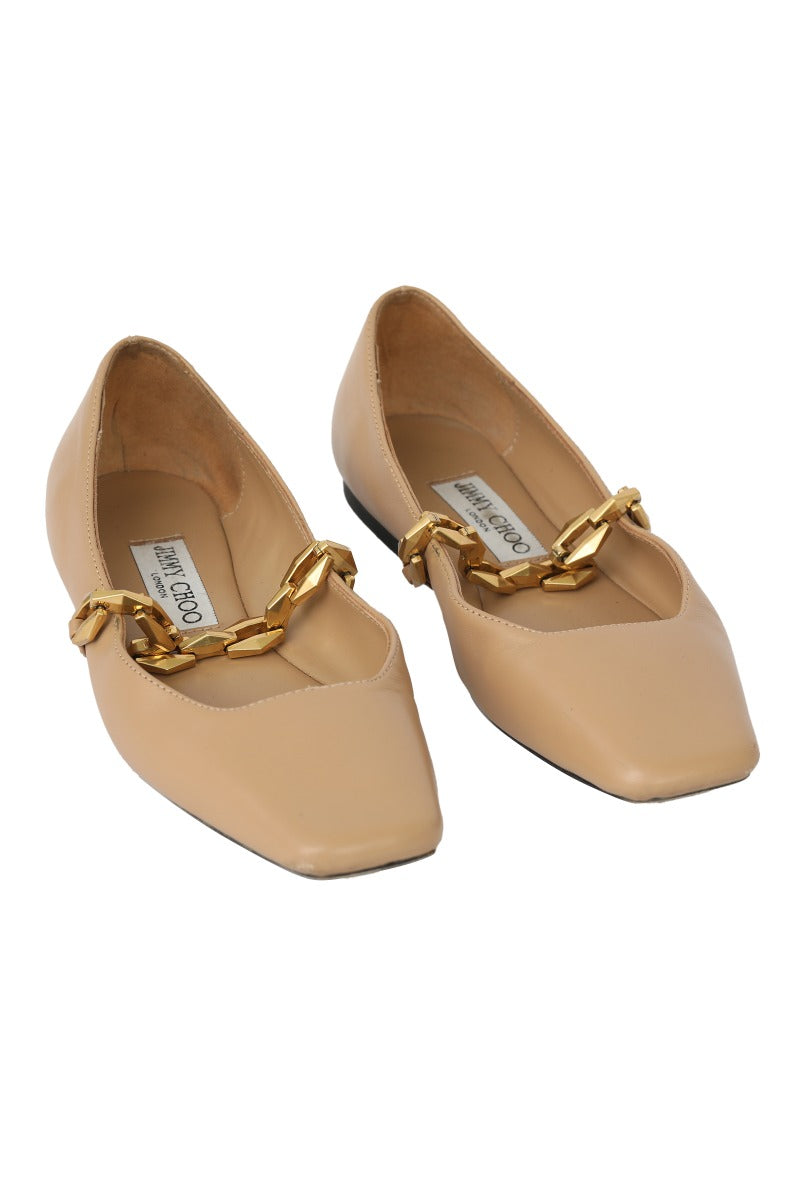 jimmy-choo-eu-35-tilda-beige-ballerina-flats