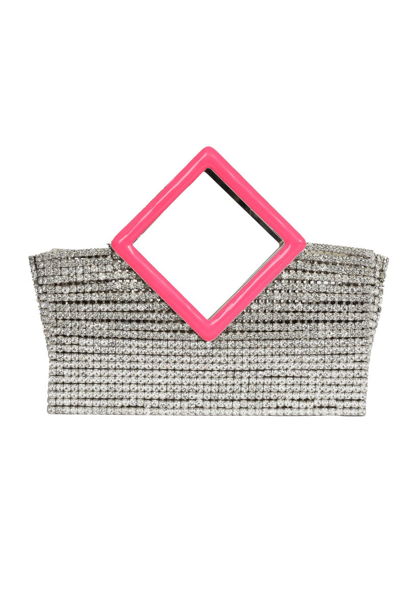 Lalingi Noora Crystal Pink/Silver Handbag