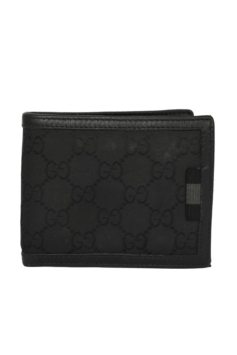 Gucci Black Guccissima Canvas/Leather Men'S Wallet