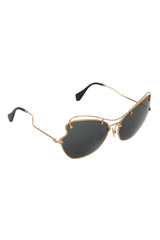 Miu Miu Butterfly Black Sm56R Sunglasses