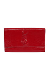 Yves Saint Laurent Red Patent Belle De Jour Clutch
