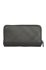 Burberry Check Zip Around Wallet