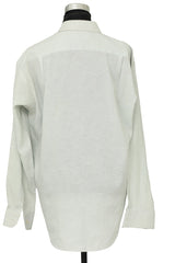 Balenciaga Size 105 Blue Gray Logo Mens Formal Shirt